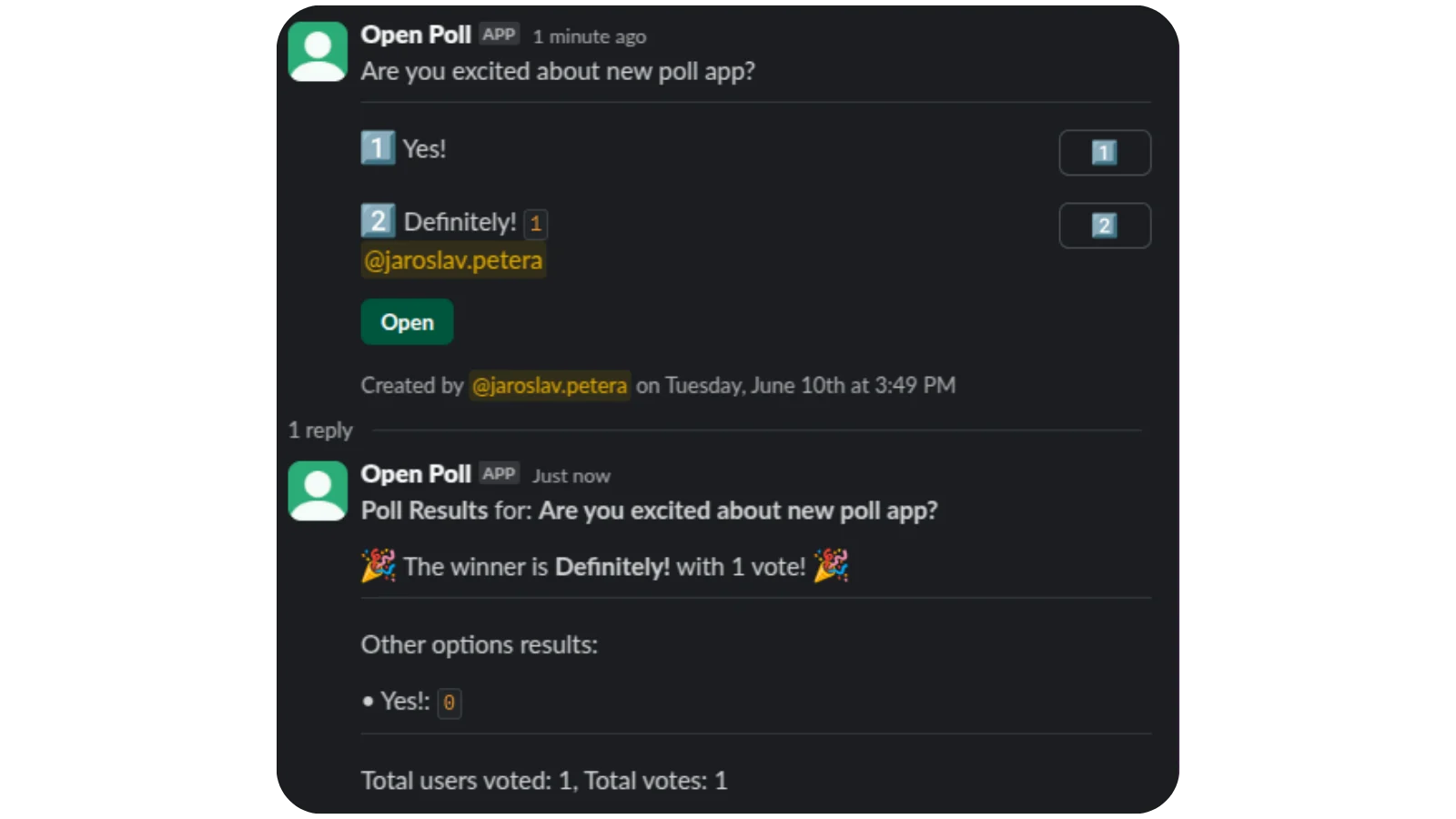 Open poll obrázek