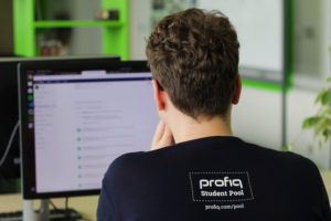 fotka stážisty v tričku Student Pool ve společnosti profiq